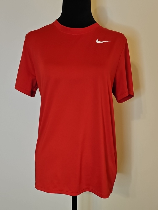 Nike Other - Nike Red Short Sleeve Performance Tee with White Swoosh